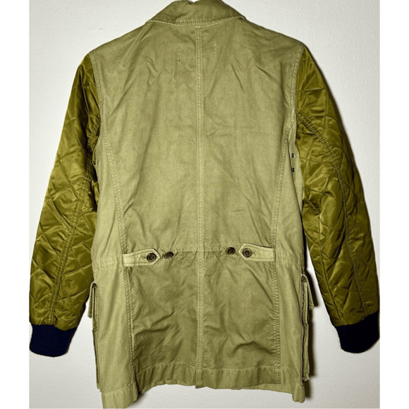 J. Crew Boyfriend Fatigue Women’s Quilted Utility Jacket Camo Green Sz Small - Picture 4 of 7